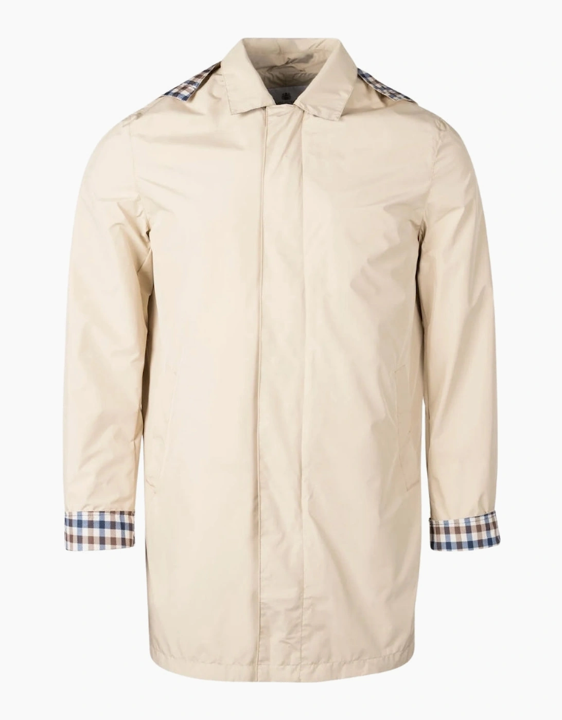 Aquascutum Men's Tan Active Packable Trench Beige Jacket - Size: 40/Regular
