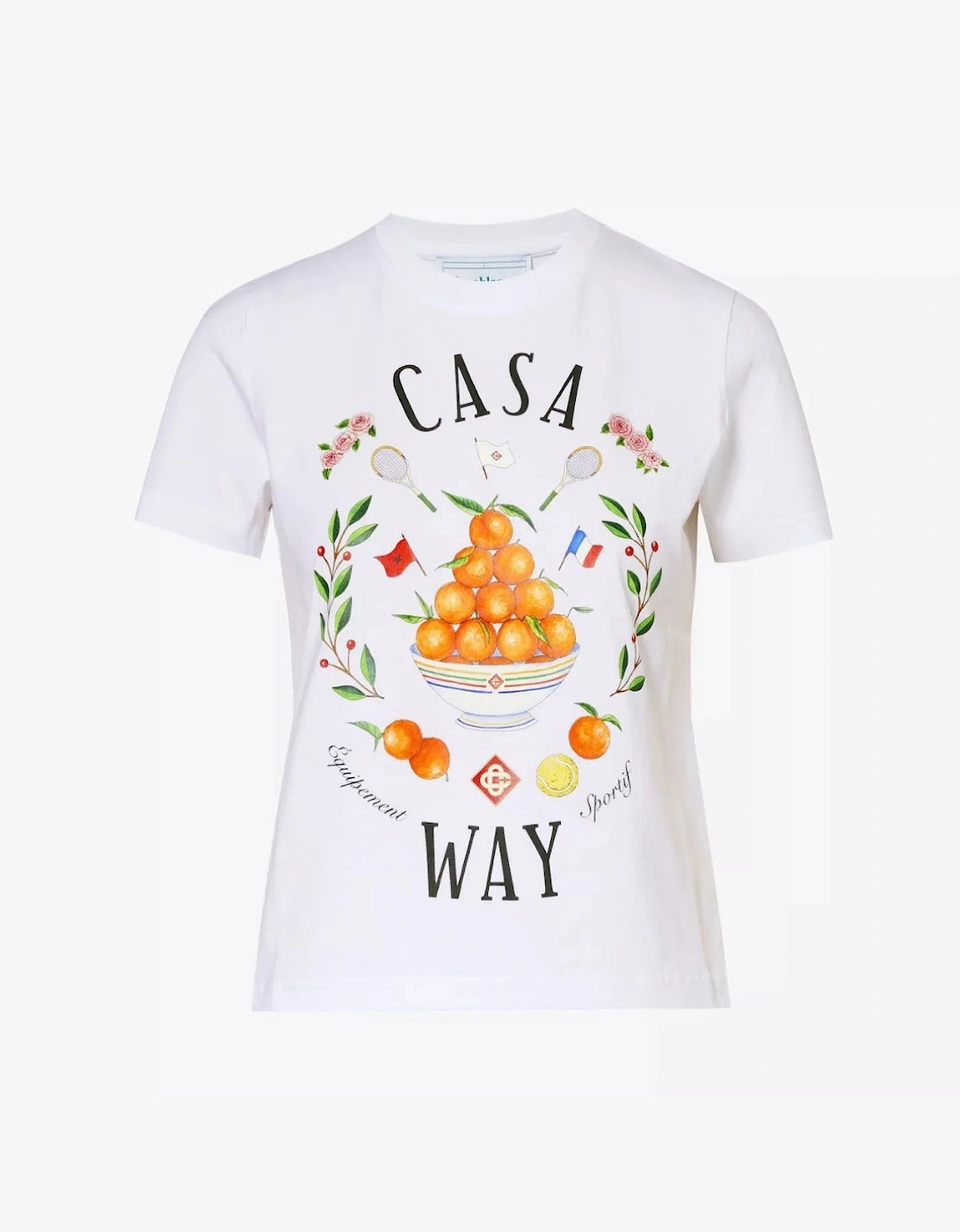 Printed Casa Way White T-Shirts, 6 of 5