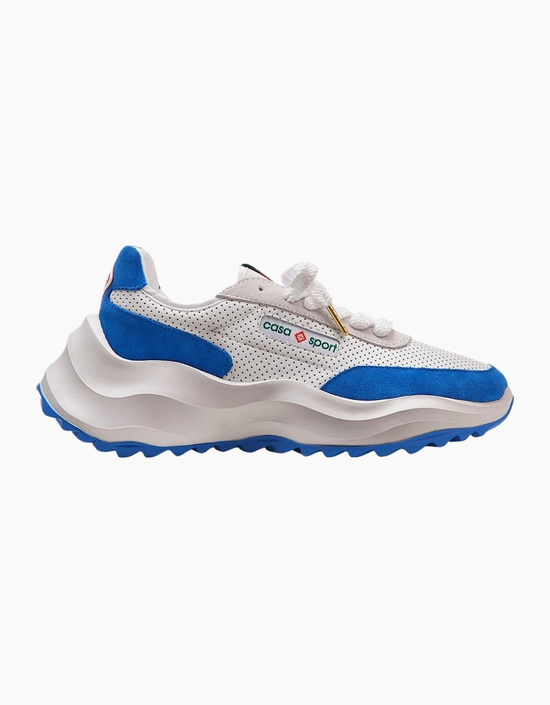 Atlantis Sneaker White Blue Shoes, 6 of 5
