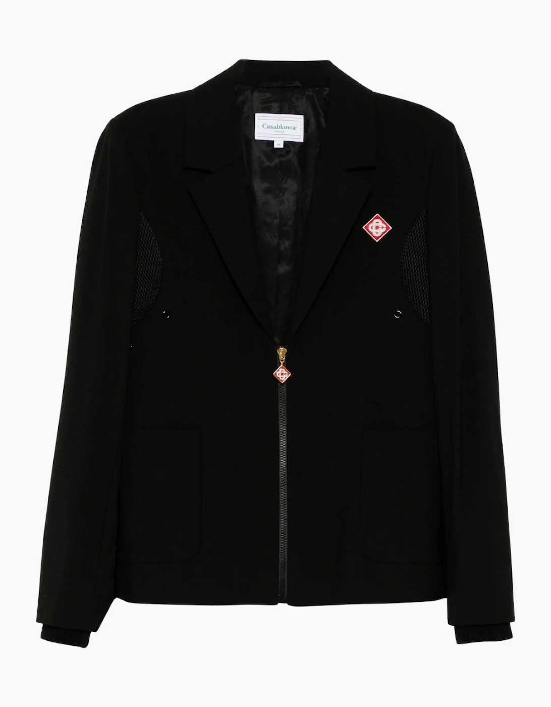 Casablanca Men's Casablanca Zip-Up Sports Tailoring Black Jackets
