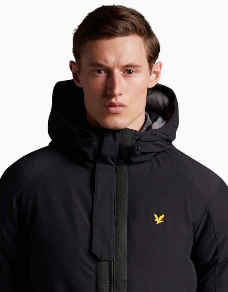 Lyle & Scott Black Cover Up Puffer Jacket