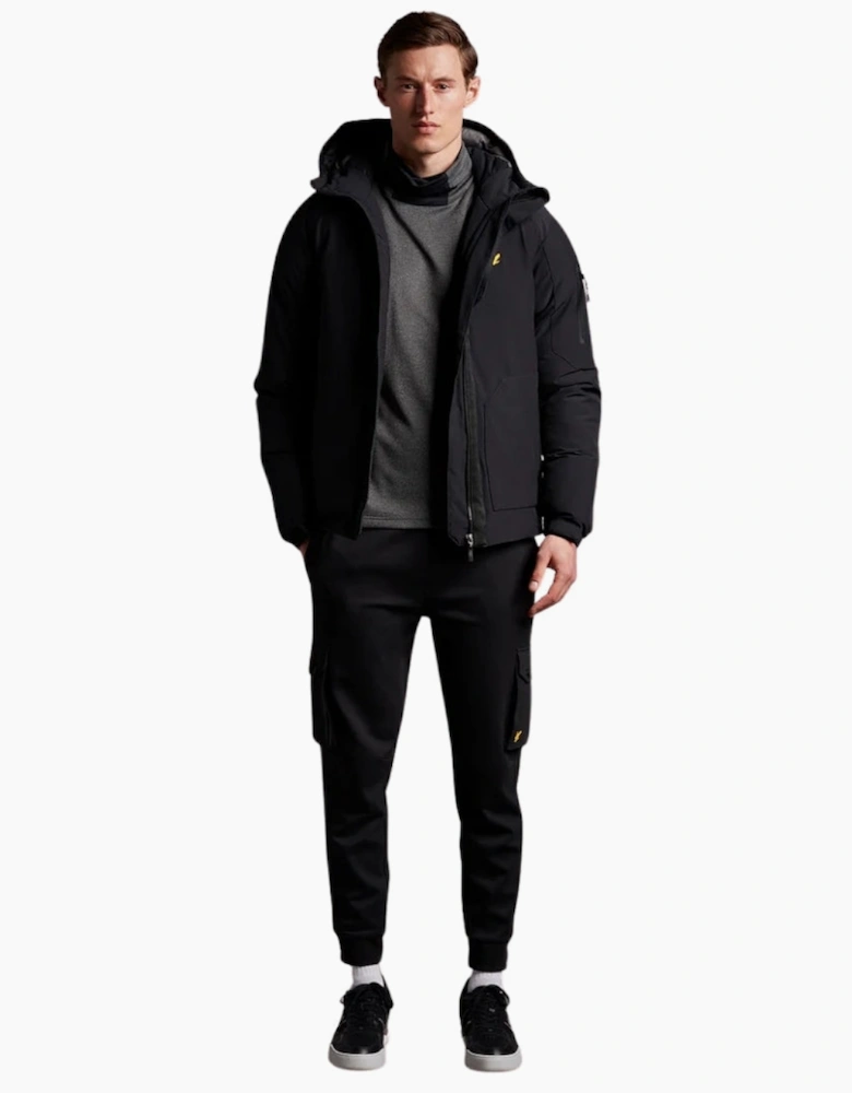 Lyle & Scott Black Cover Up Puffer Jacket