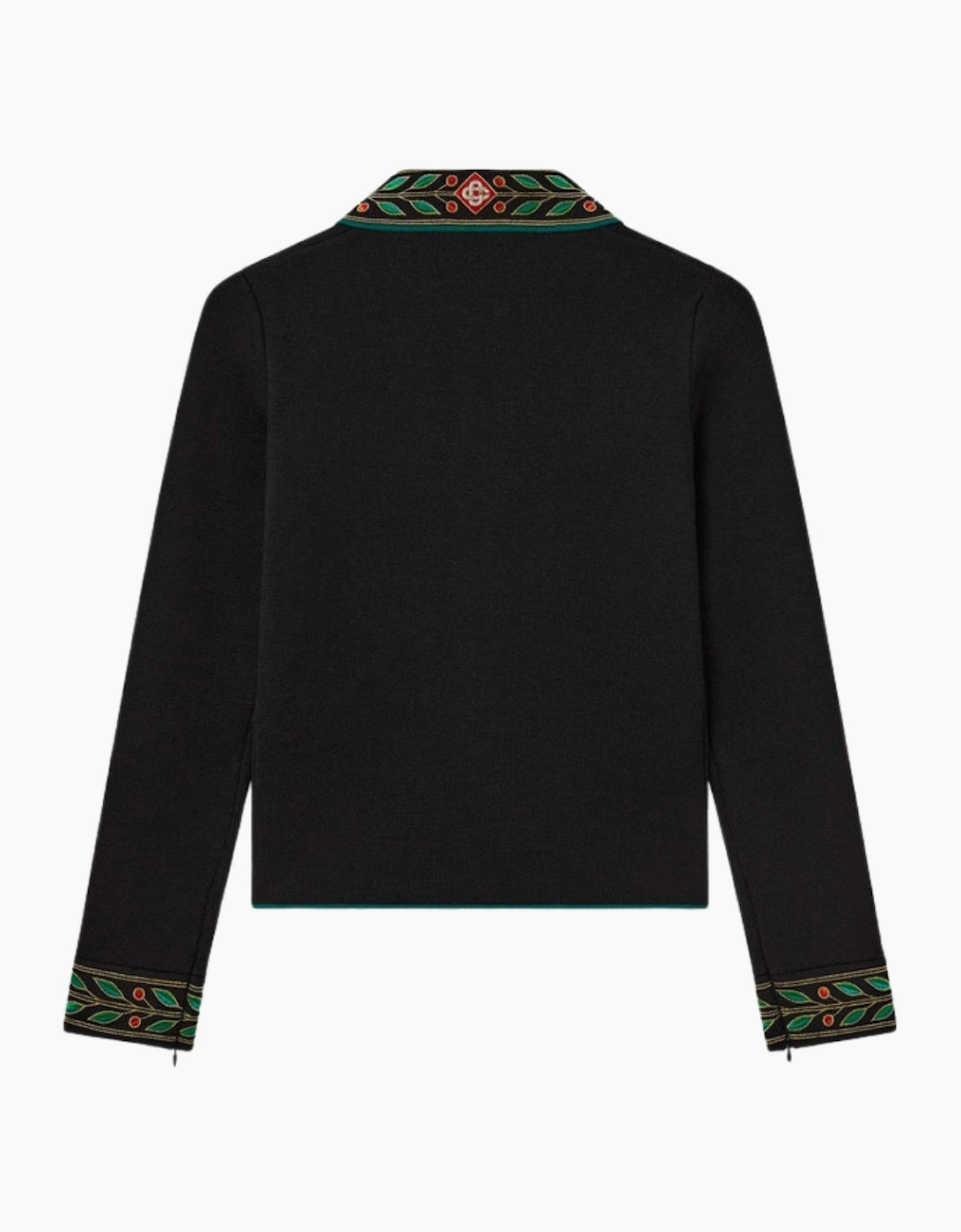 Embroidered Laurel Black Jackets