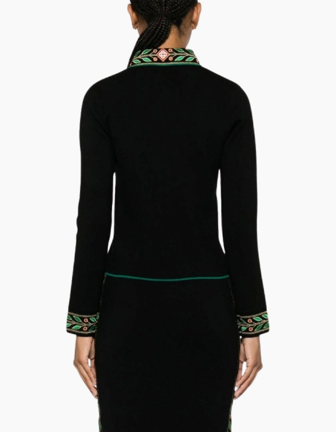 Embroidered Laurel Black Jackets