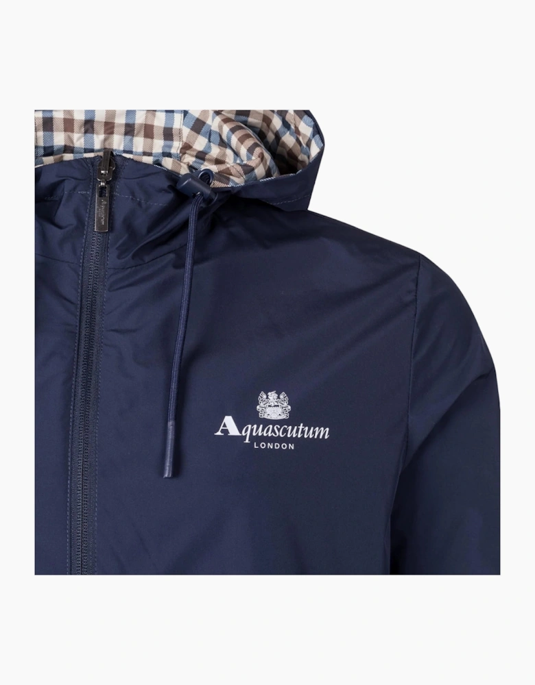Active Sailor Check Reversible Navy Blue Jacket