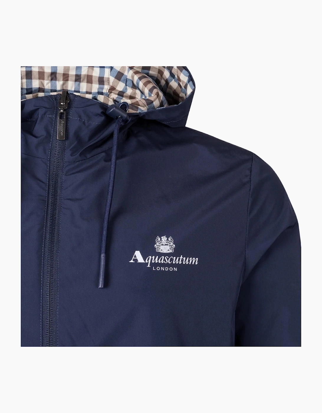 Active Sailor Check Reversible Navy Blue Jacket