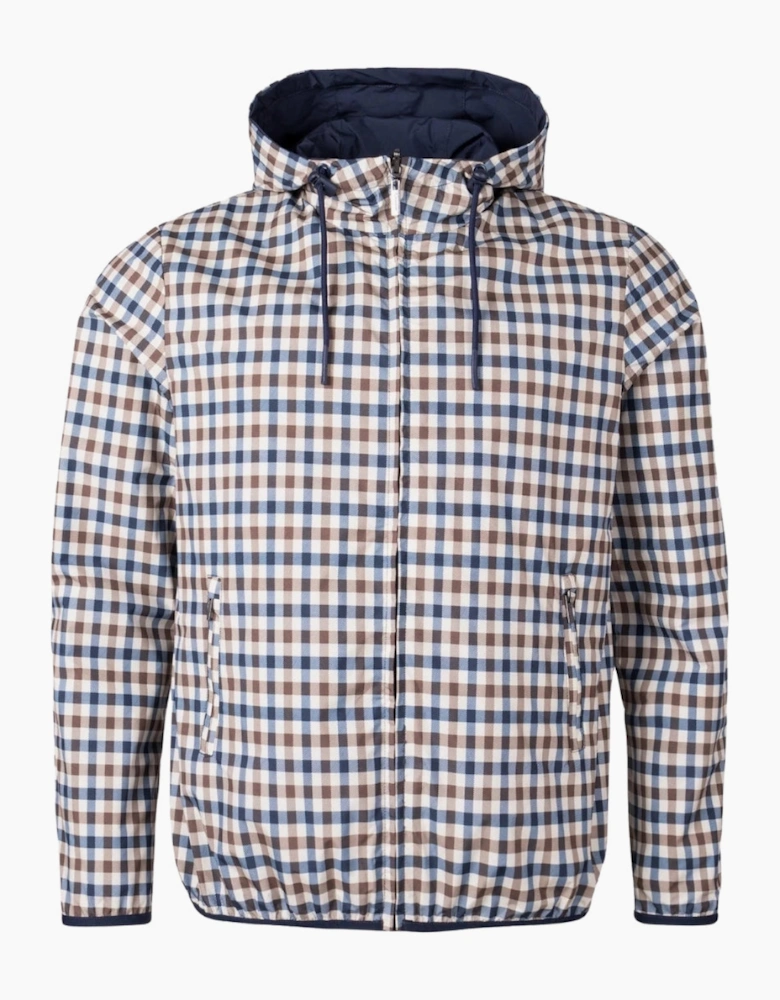 Active Sailor Check Reversible Navy Blue Jacket