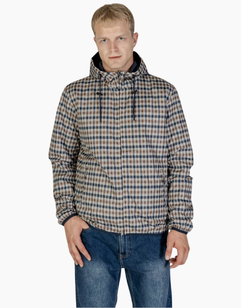 Active Sailor Check Reversible Navy Blue Jacket