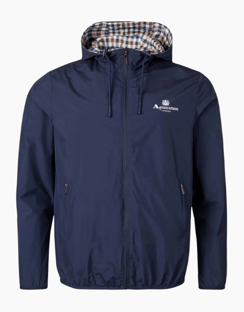 Active Sailor Check Reversible Navy Blue Jacket