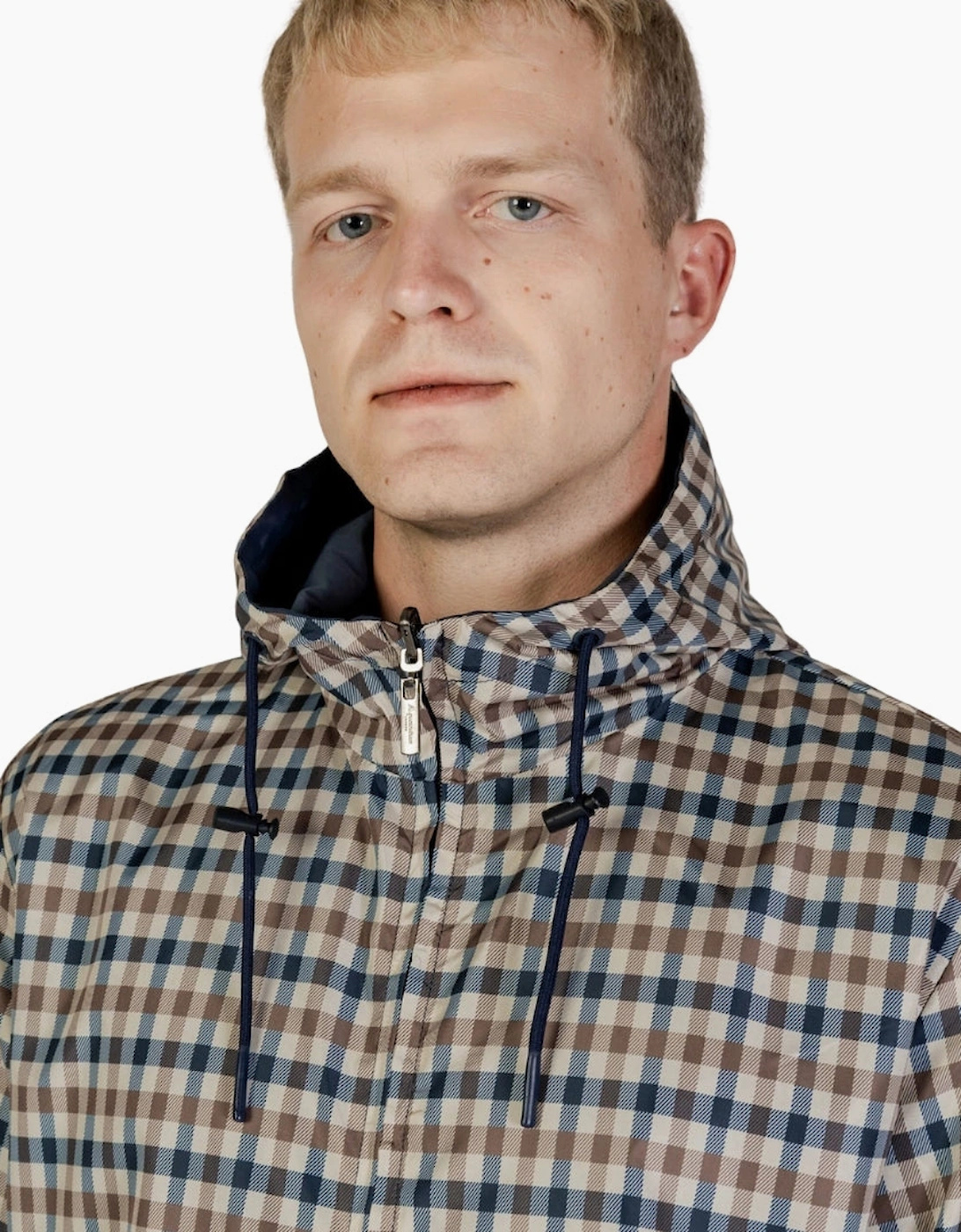 Active Sailor Check Reversible Navy Blue Jacket