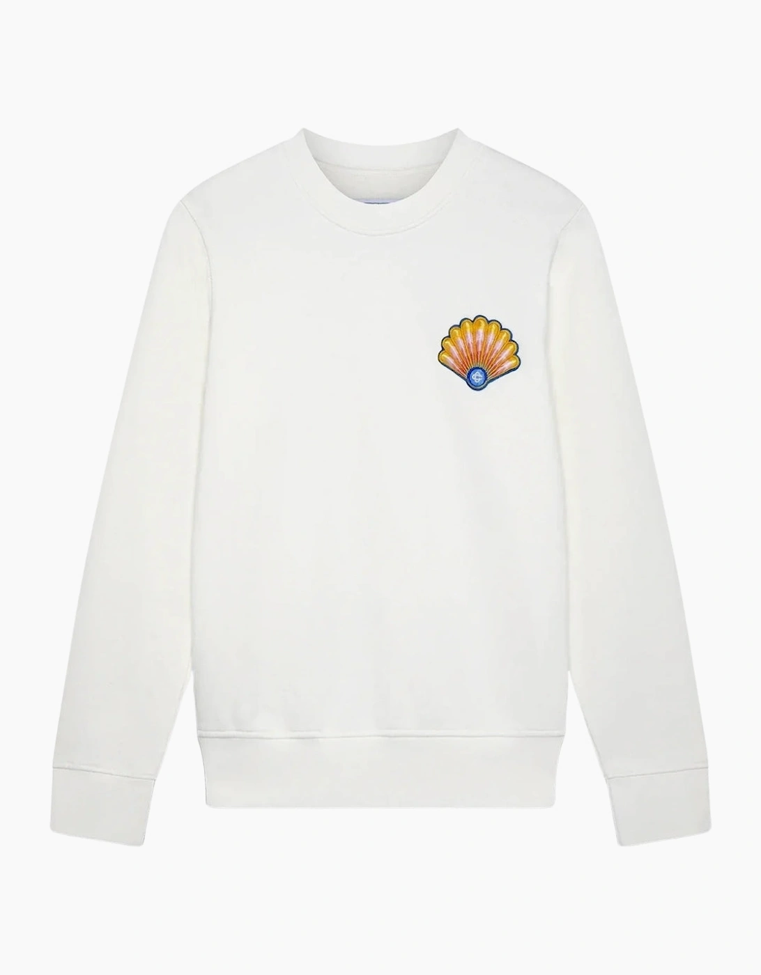Casablanca Women's White Embroidered Shell Off- Sweatshirts - Size: 6
