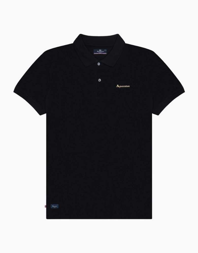 Active Cotton Polo Dry-Fit Black Polo Shirt