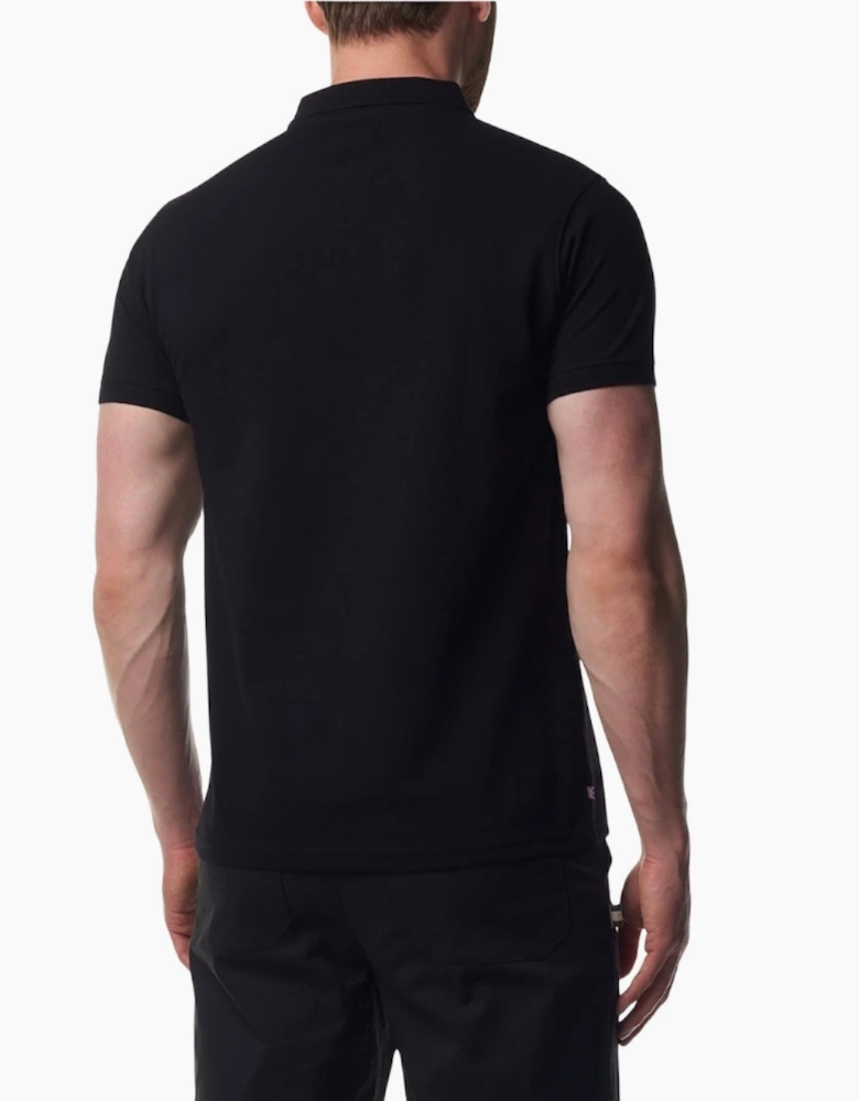 Active Cotton Polo Dry-Fit Black Polo Shirt