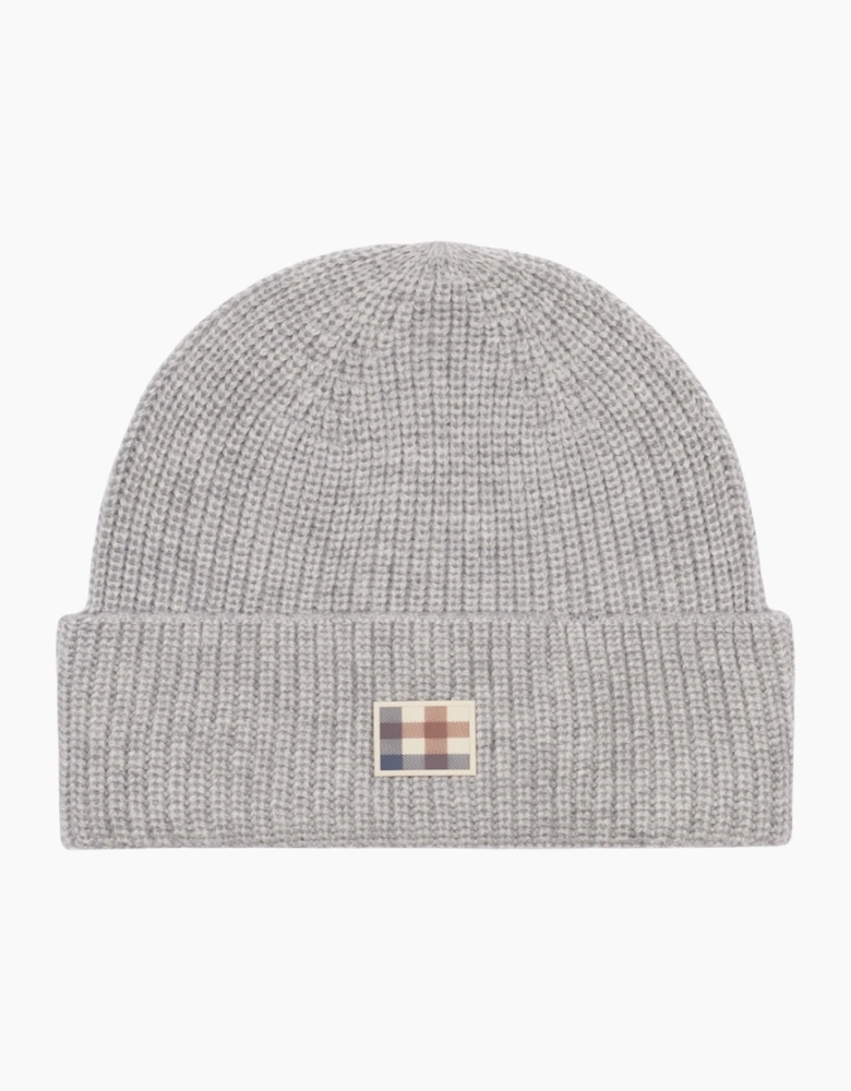 Active Label Light Melange Grey Beanie Hat