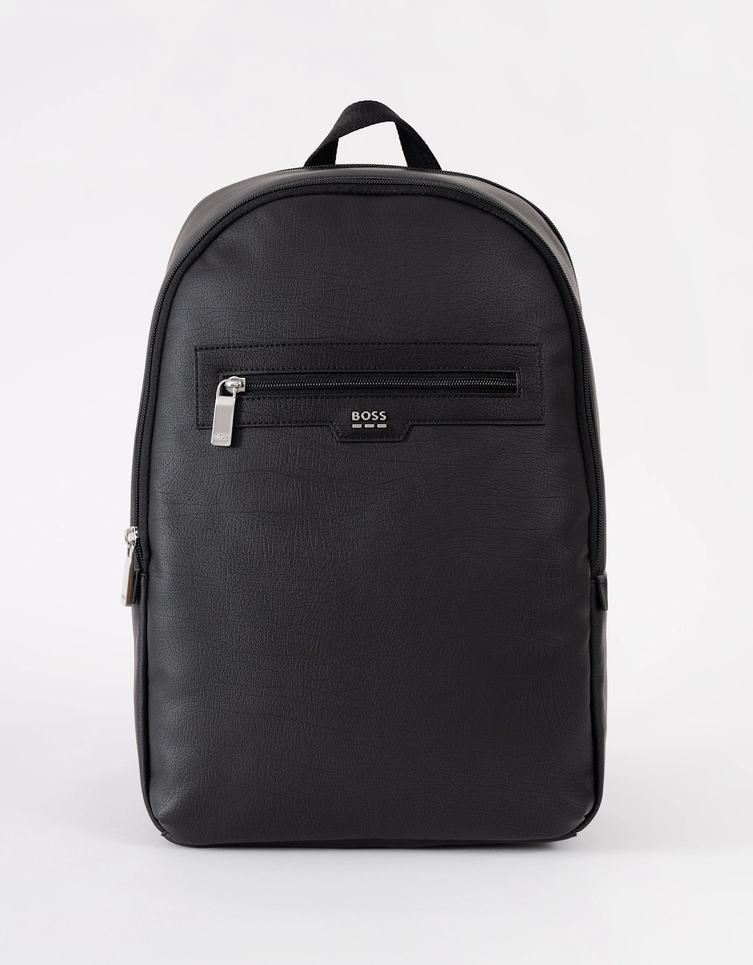 Hugo Boss Men's Black Boss Orange Lewy Faux Leather Backpack - 001 - Size: One Size