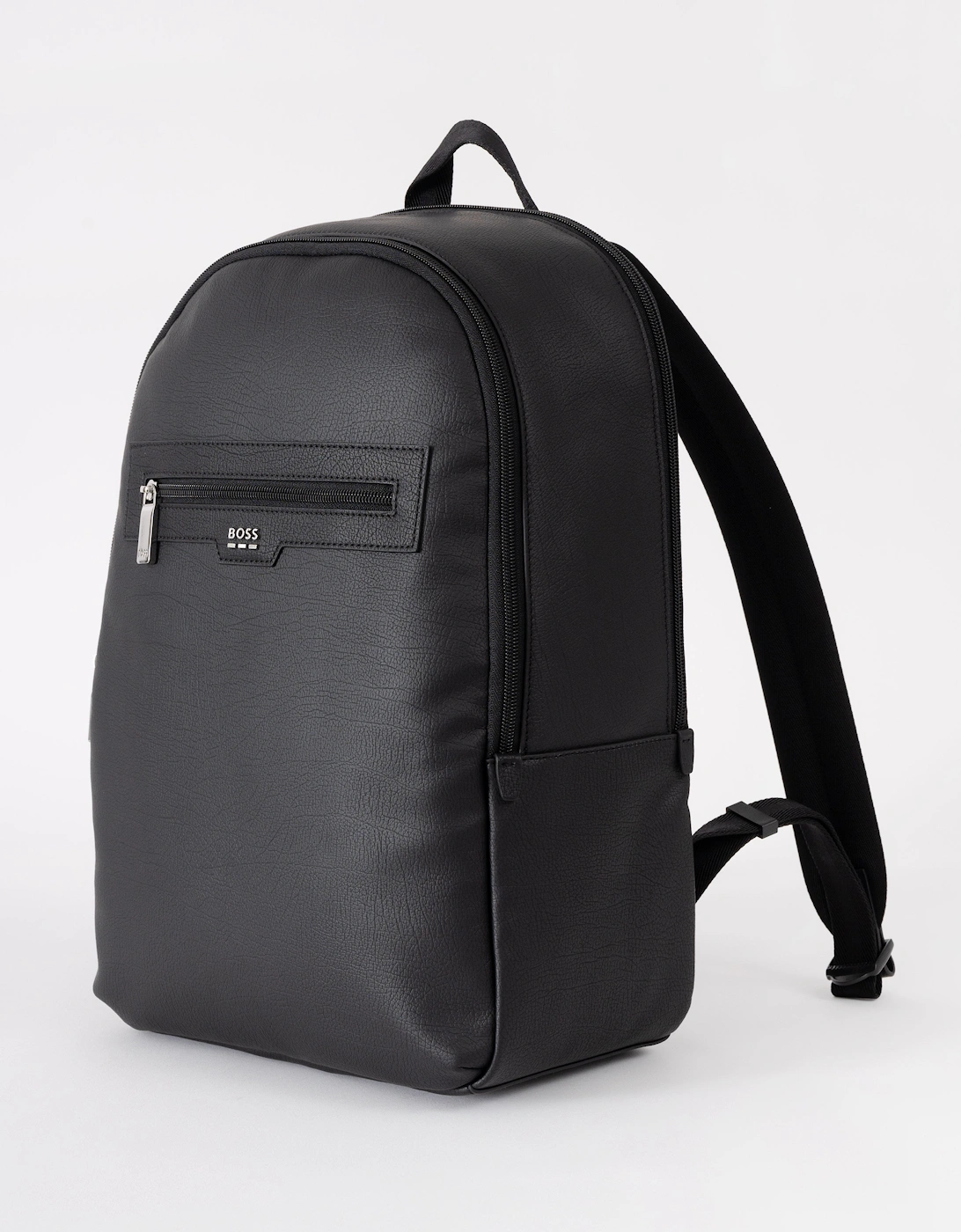 BOSS Orange Lewy Mens Faux Leather Backpack - Black 001