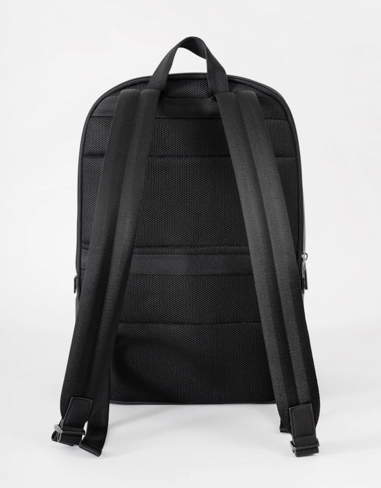 BOSS Orange Lewy Mens Faux Leather Backpack - Black 001