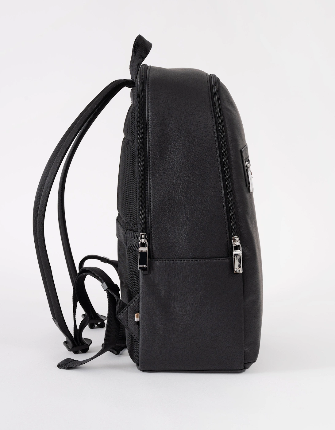 BOSS Orange Lewy Mens Faux Leather Backpack - Black 001