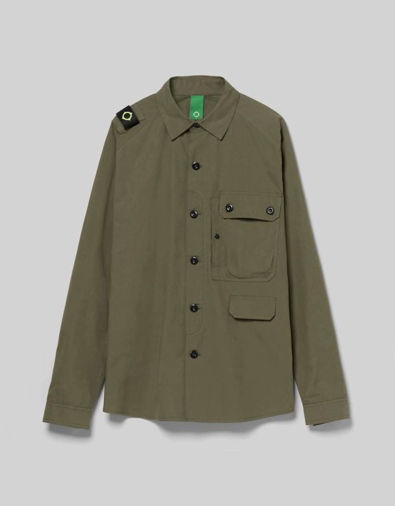 Mastrum Terpene Utility Overshirt - Bronze Green