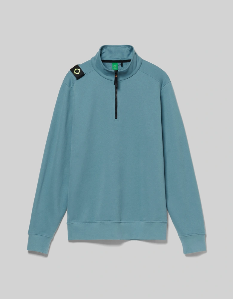Mastrum Quarter-Zip Sweatshirt - Aegean Blue