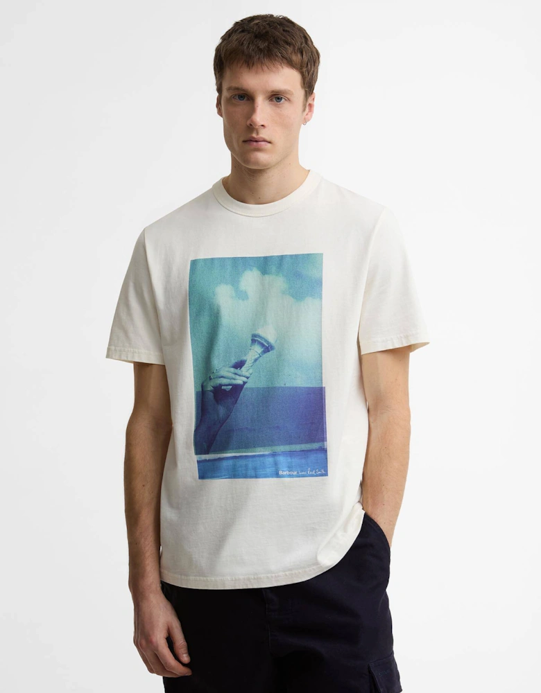 Paul Smith Loves Barbour Scoop T-Shirt - Whisper White