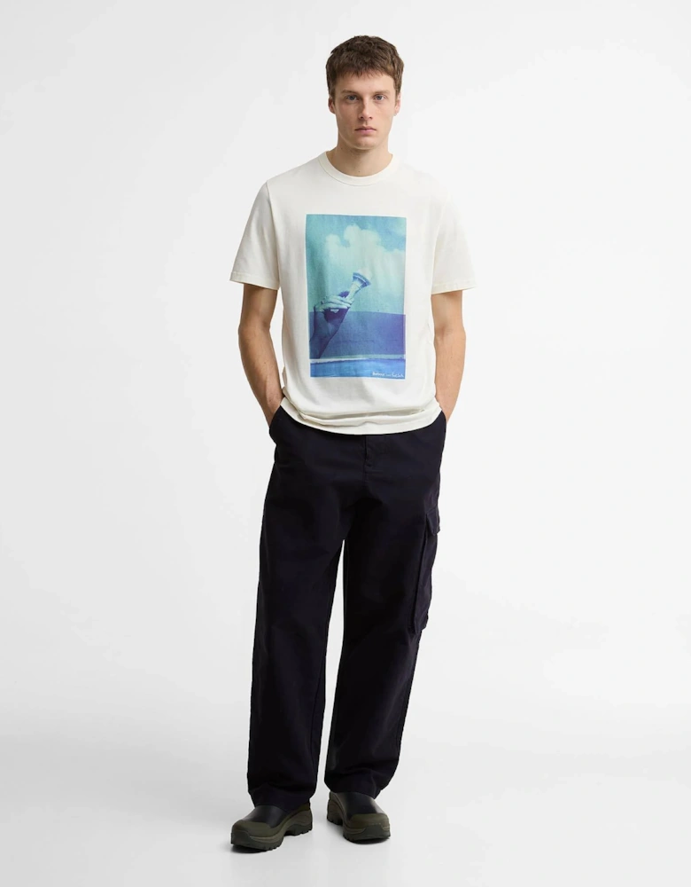 Paul Smith Loves Barbour Scoop T-Shirt - Whisper White
