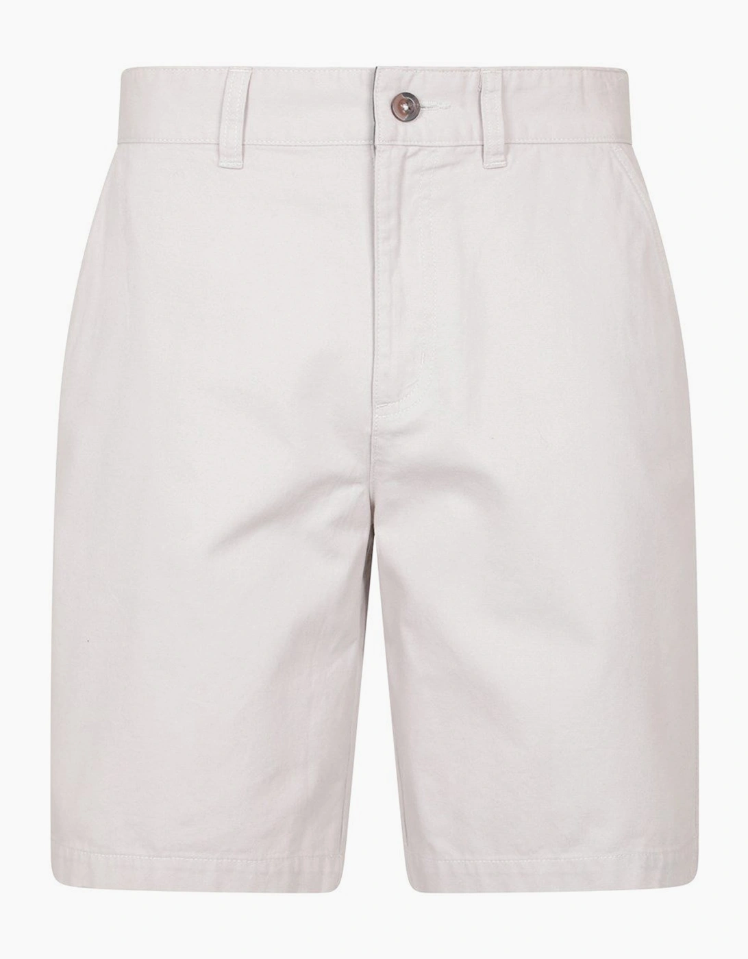Mountain Warehouse Men's Cream Organic Chino Shorts - Size: 40/32