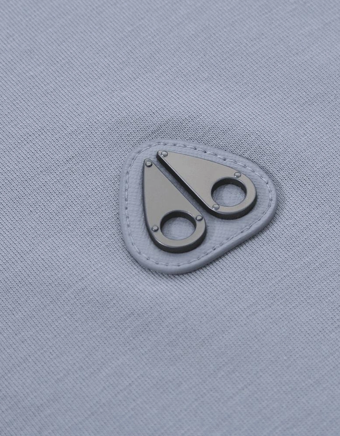 Crescent Metal Logo Regular Fit Jet Stream Blue T-Shirt