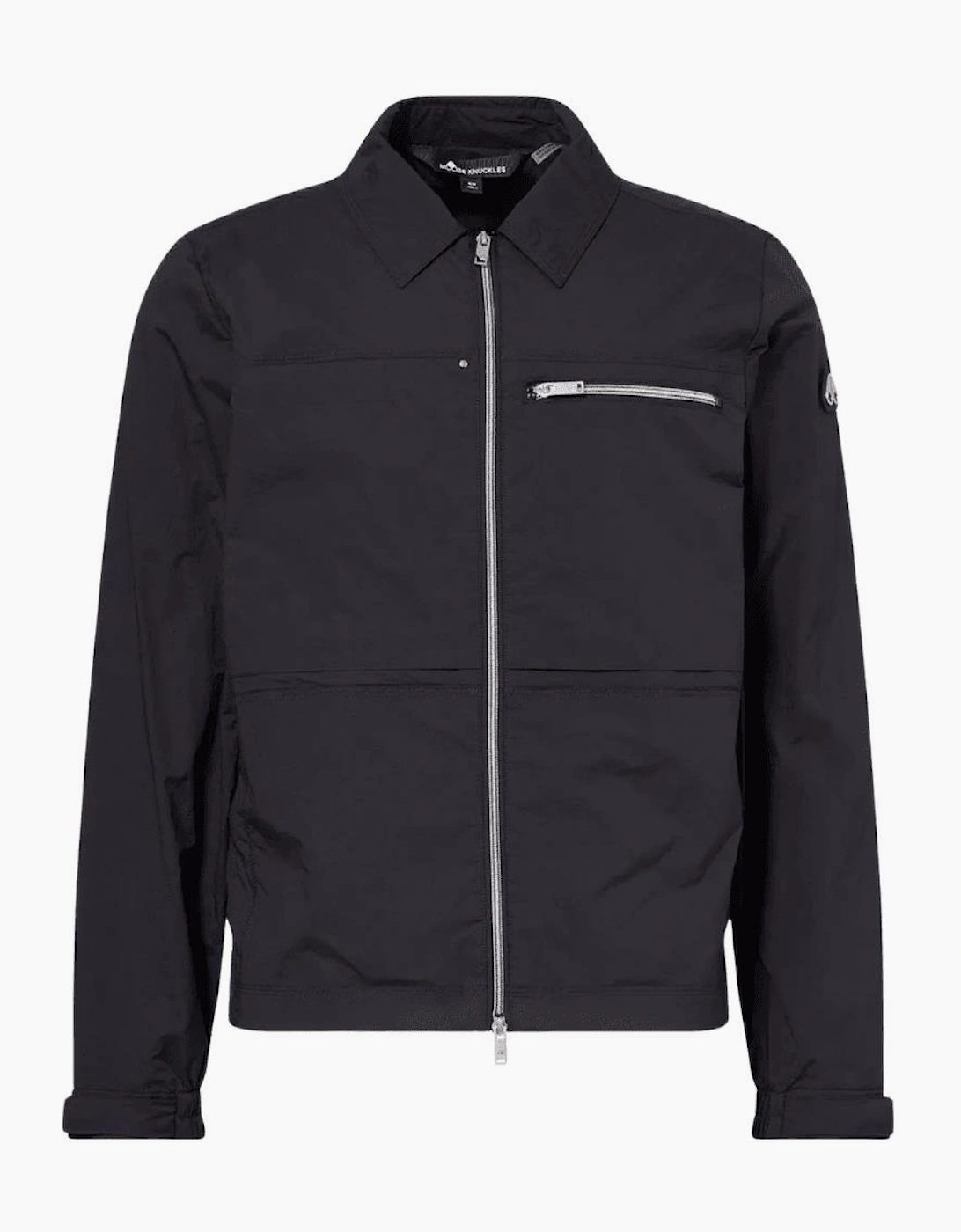 Moose Knuckles Men's TopFlight Nylon Black Overshirt Jacket - Size: 38/Regular