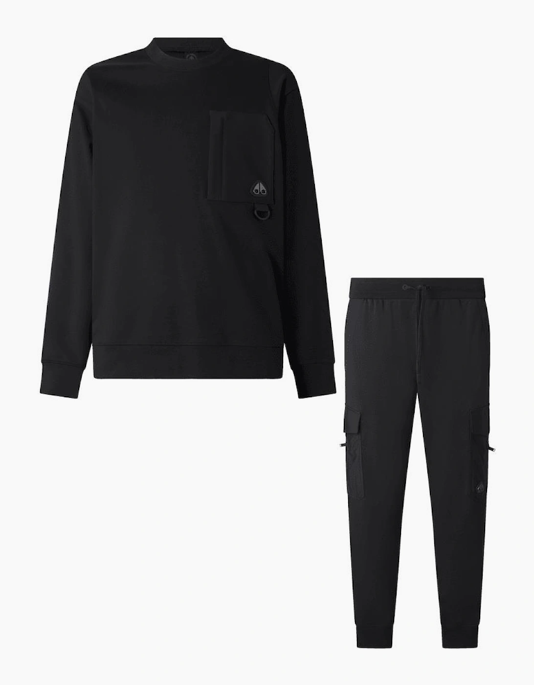 Dalon Utility Crew Neck Black Cargo Tracksuit, 8 of 7
