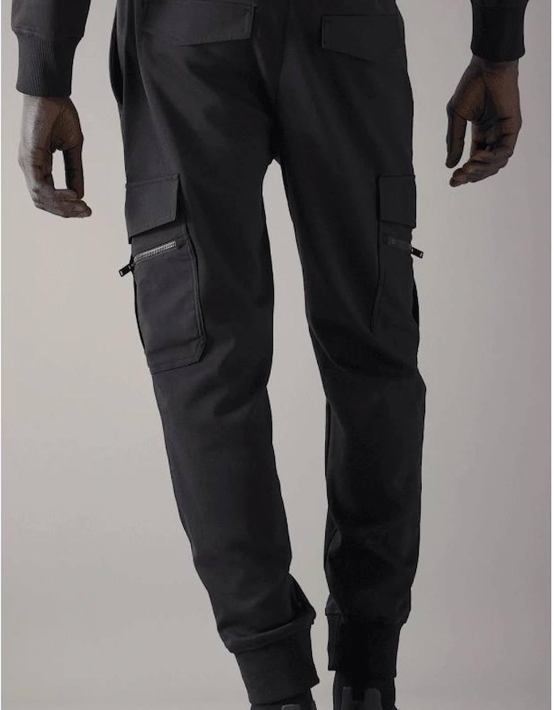 Dalon Utility Crew Neck Black Cargo Tracksuit