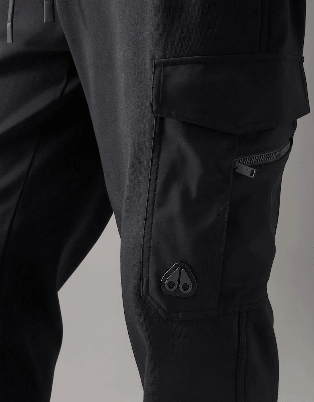 Dalon Utility Crew Neck Black Cargo Tracksuit