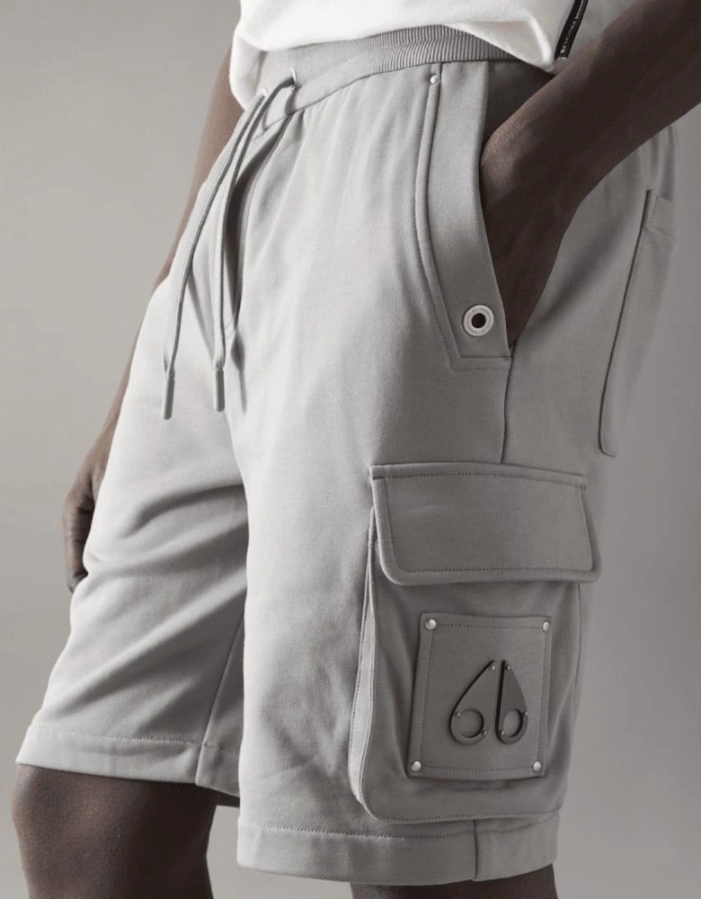 Cotton Hartsfield Industry Grey Cargo Shorts