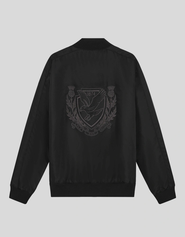 Embroidered Crest Varsity Jacket