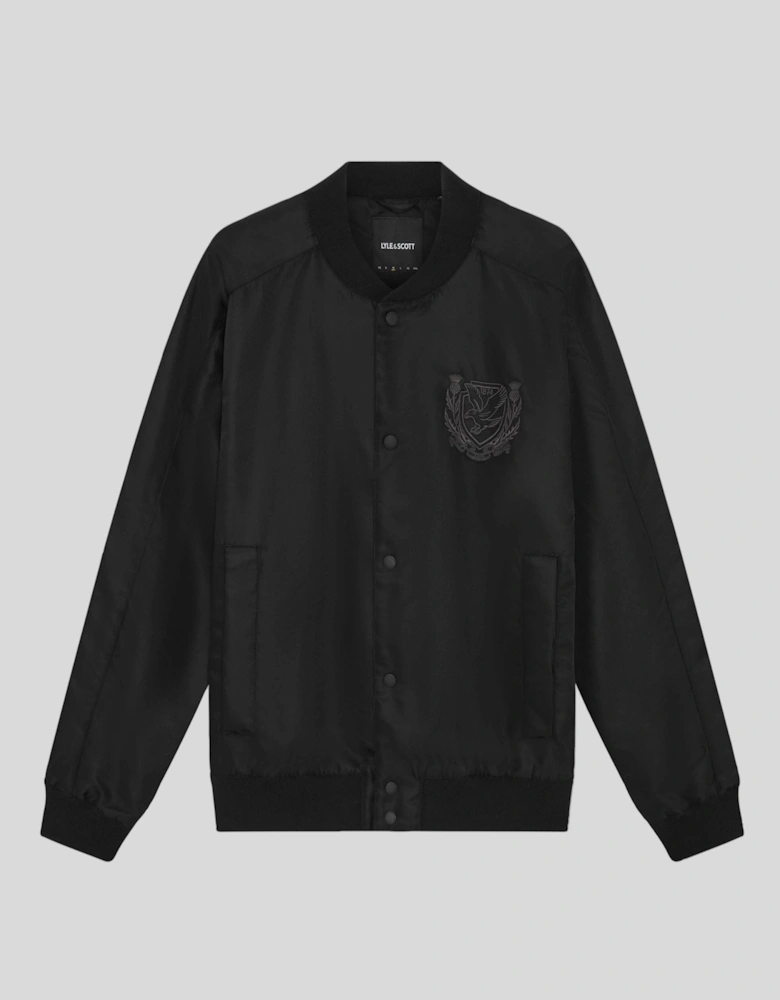 Embroidered Crest Varsity Jacket