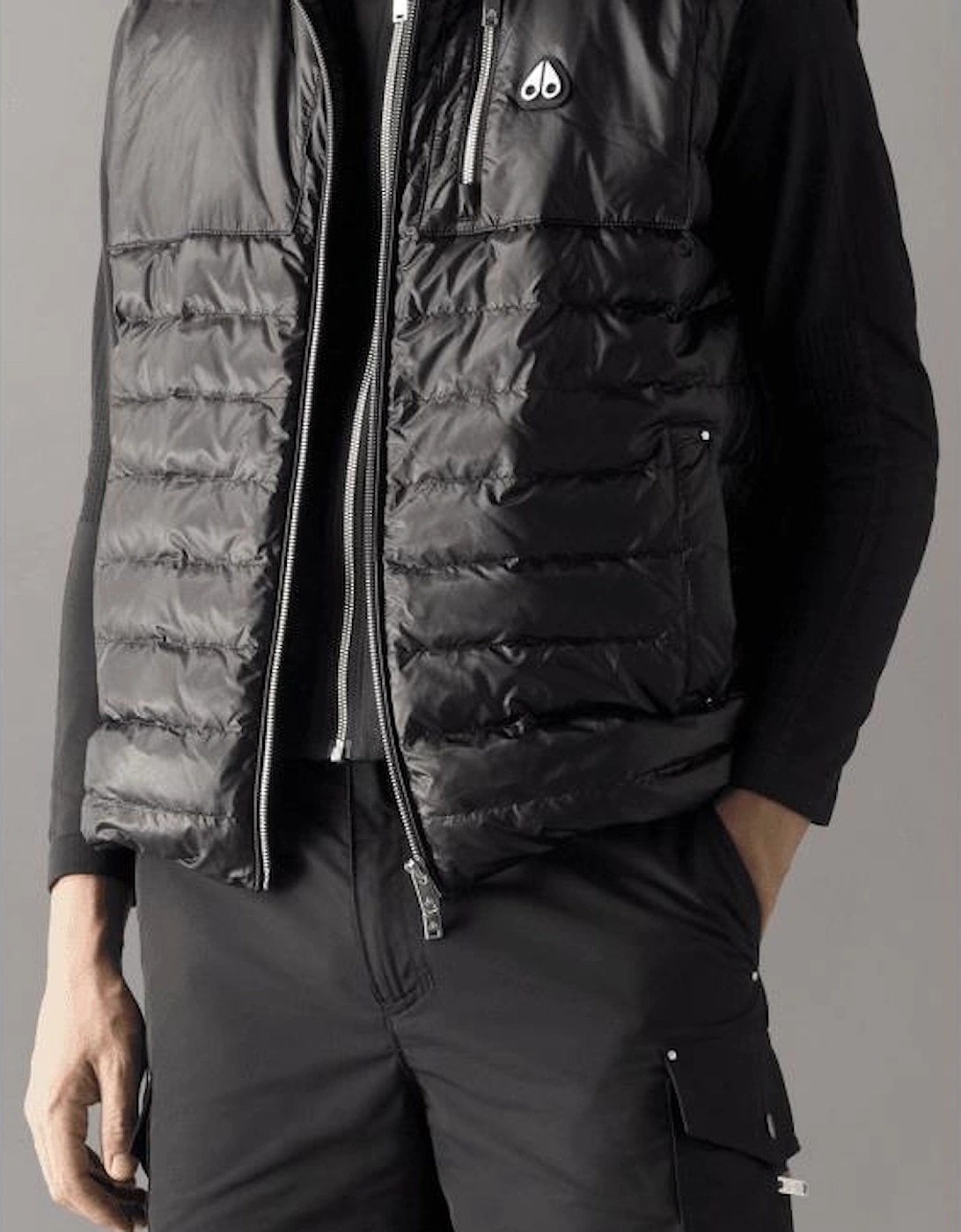 Cloud Walker Hooded Black Gilet
