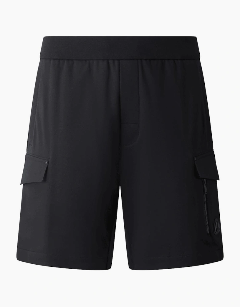 Dalon Metal Logo Black Cargo Shorts