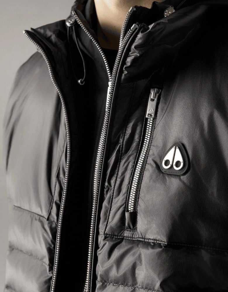 Cloud Walker Hooded Black Gilet