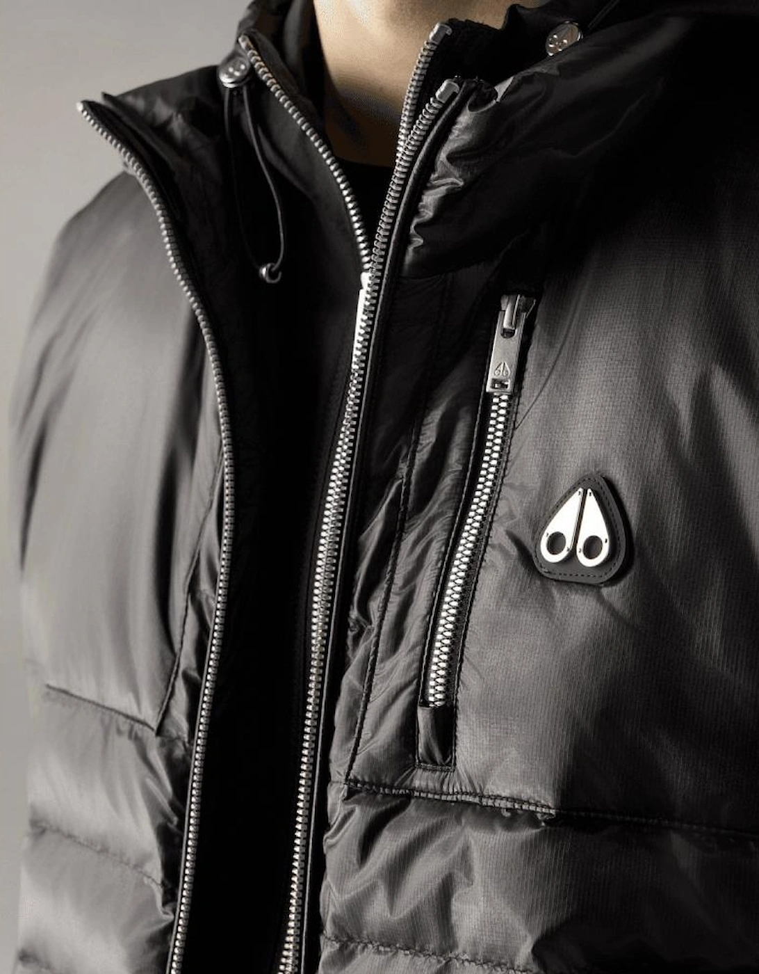 Cloud Walker Hooded Black Gilet