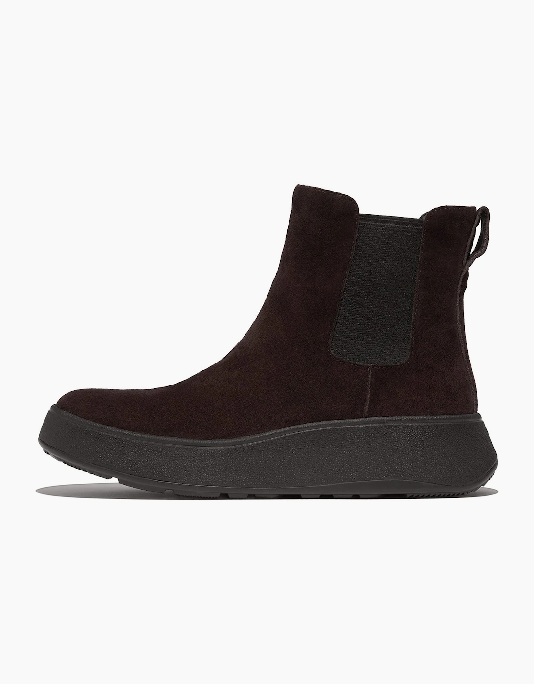 F-Mode Suede Flatform Chelsea Boots