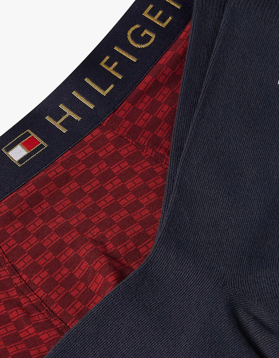 Tommy Hilfiger TRUNK PRINT & SOCK SET GOLD Mens Multicoloured