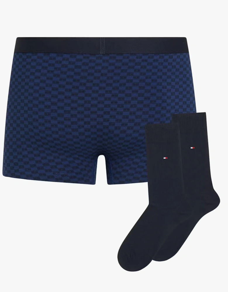 Tommy Hilfiger TRUNK PRINT & SOCK SET GOLD Mens Multicoloured