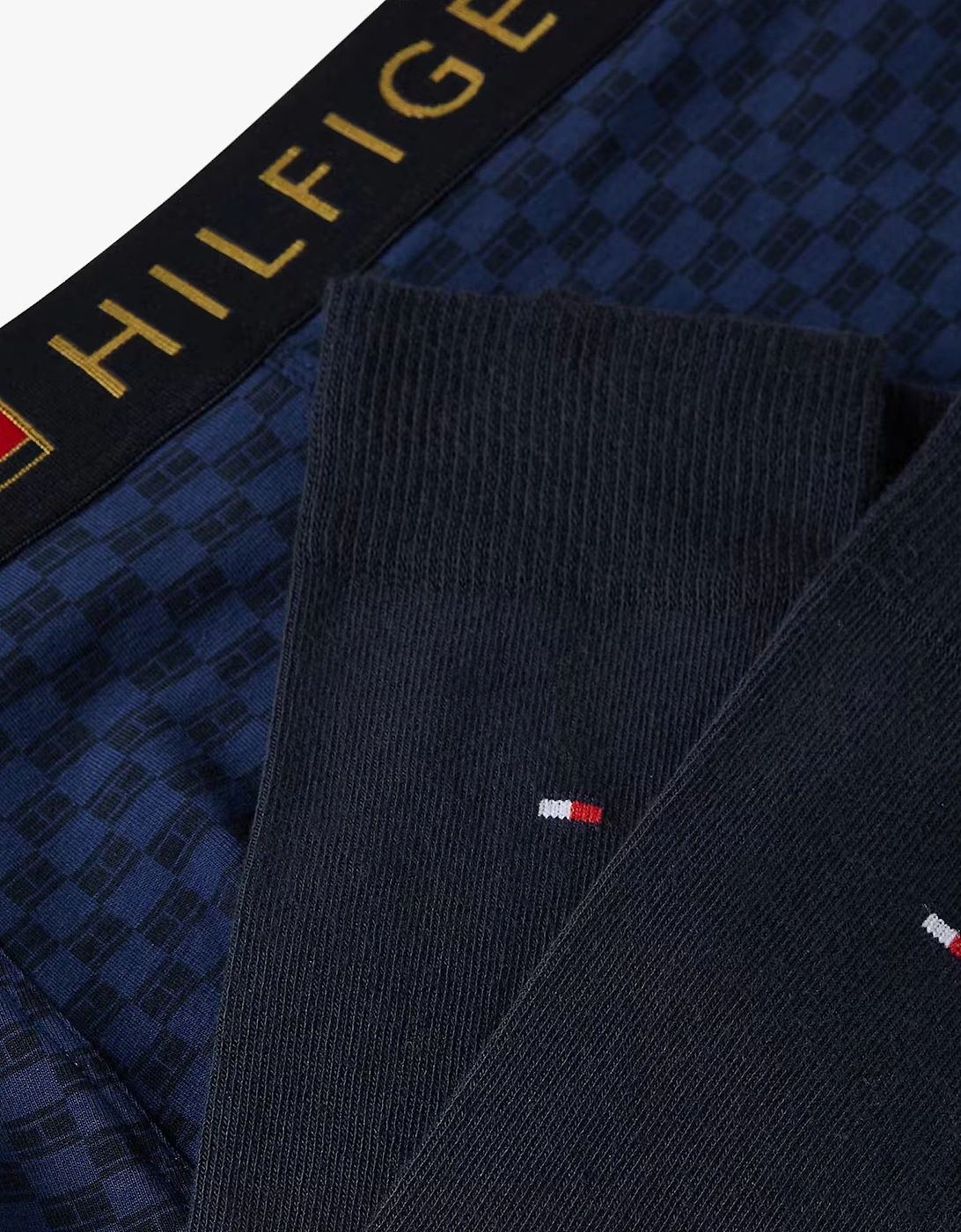 Tommy Hilfiger TRUNK PRINT & SOCK SET GOLD Mens Multicoloured