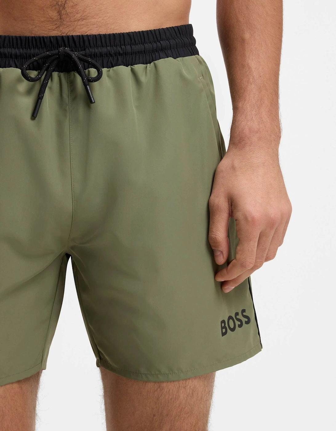 BOSS Orange Starfish Mens Swim Shorts - Open Green 350