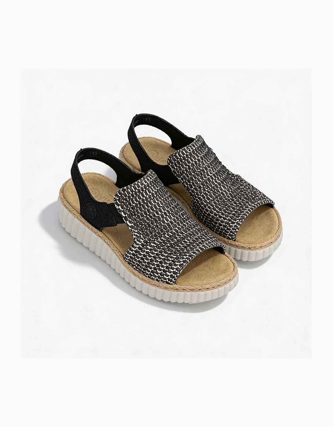 RACHEL Womens Wedge Sandals Black