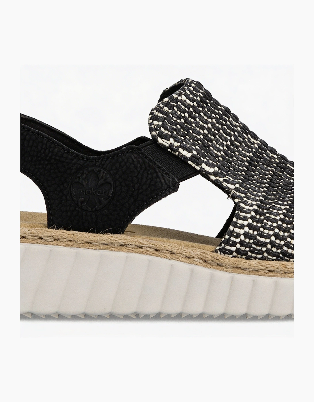 RACHEL Womens Wedge Sandals Black