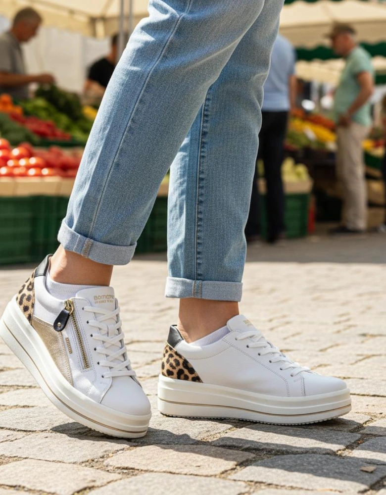 D1C01-85 Womens Casual Trainers White