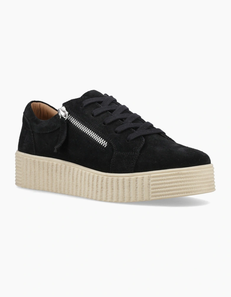 TARA SUEDE TRAINER Womens Casual Trainers Black