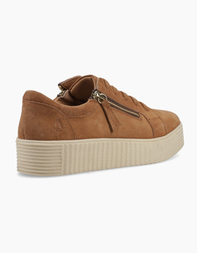 TARA SUEDE TRAINER Womens Casual Trainers Tan