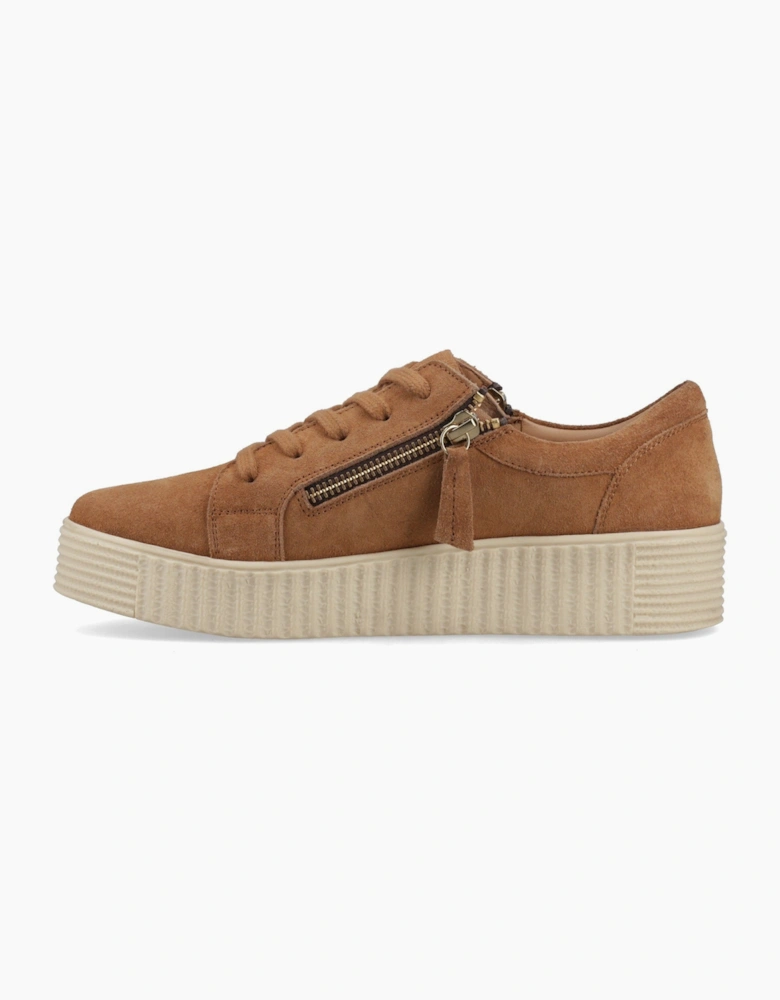 TARA SUEDE TRAINER Womens Casual Trainers Tan